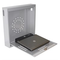 Axessline Safety Box - Vertikal laptopförvaring med nyckellåsning, sil