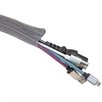 Cable Cover - Ø 25 mm, flätad kabelstrumpa, självstängande, 25 m rulle