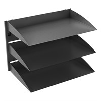 Uniform Sort 03 - Shelf 3×C4, W327×D221 mm, rail mounted, black