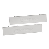 Uniform End Cover 01 - Toolbar, W16×L72 mm, pair, white