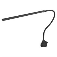 Uniform Lamp 01 - Flexibel svanhals lampa, svart