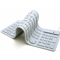 Foldable Keyboard - SE & FI, vikbart tangentbord, vit
