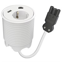 Powerdot 12 - 1 eluttag typ F, 1 USB-A laddare 12W, 1 data, GST-18i3,