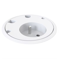 Powerdot 10 - 1 socket type E, 4 cable grommet, white