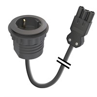 Powerdot Mini 50 - 1 eluttag typ F, GST-18i3, svart