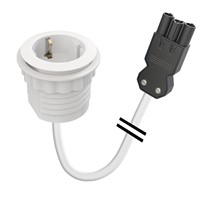 Powerdot Mini 50 - 1 eluttag typ F, GST-18i3, vit