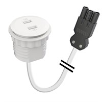 Powerdot Mini 51 - 2 USB-A laddare 12W, GST-18i3, vit