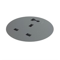 Powerdot Compact 60 - 1 socket type G, 1 cable grommet, black