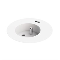 Powerdot Compact 62 - 1 eluttag typ E, 1 USB-C laddare 30W, vit