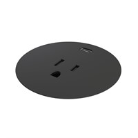 Powerdot Compact 62 - 1 socket type B, 1 USB-C charger 30W, blac