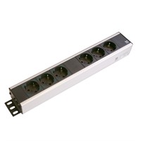 Axessline Outlet Strip - 2×3 eluttag typ F, 2 × 3.0 m ZeroHal Shielded