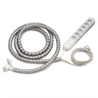 Cable Collect - 6 eluttag typ F, 2 data, 5.0 m kabellängd, kabeltub, g