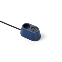 Nomad Block 02 - 1 eluttag typ F, 2 USB-C laddare max 30W, violet blue