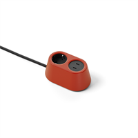 Nomad Block 02 - 1 socket type F, 2 USB-C charger max 30W, vermilion r