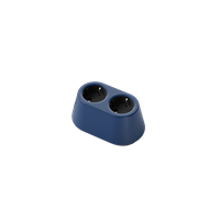 Nomad Block 02 - Fixed, 2 socket type F, violet blue