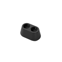 Nomad Block 02 - Fixed, 2 socket type F, signal black
