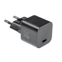 Axessline USB Charger - 1 USB-C, 20W, väggadapter, svart