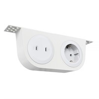 Powerdot Bracket Kit 05 - Konsol inklusive 1 eluttag typ F, 2 USB-C la