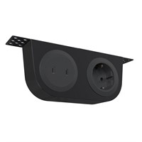 Powerdot Bracket Kit 05 - Konsol inklusive 1 eluttag typ F, 2 USB-C la