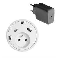 Powerdot 16 Kit 65 - PD16 typ E inklusive  65W laddare, vit