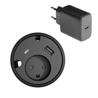 Powerdot 16 Kit 65 - PD16 typ K inklusive 65W laddare, svart