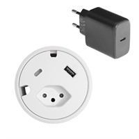 Powerdot 16 Kit 65 - PD16 typ J inklusive 65W laddare, vit