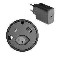 Powerdot 16 Kit 65 - PD16 typ J inklusive 65W laddare, svart