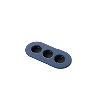 Nomad Strip 03 - 3 eluttag typ F, 3PC, violet blue